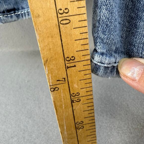 Vigoss Jeans Women's 3/4x33 Light Blue Chelsea Slim Boot Cut Western Preppy - Picture 14 of 15